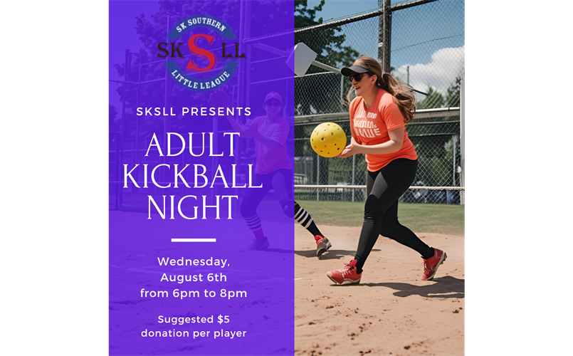 SKSLL Adult Kickball Night Fundraiser